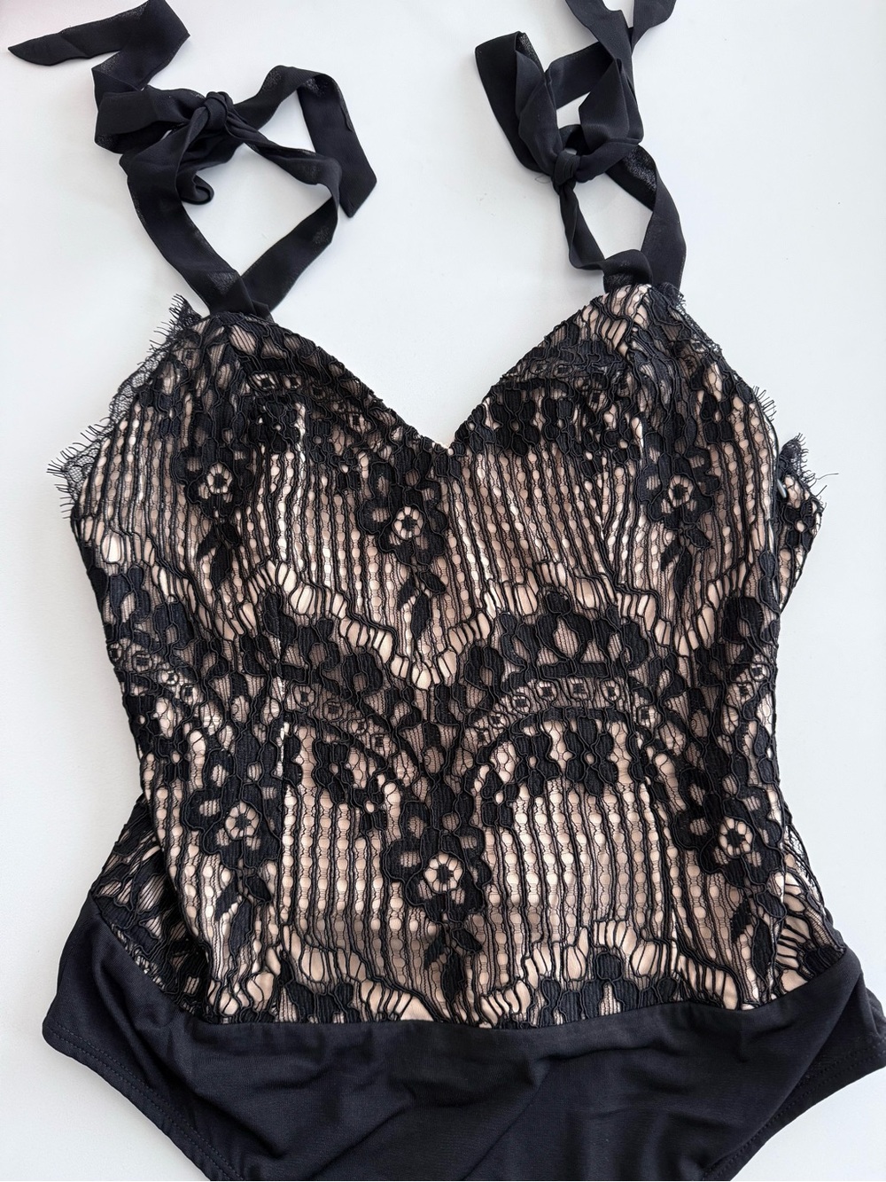 Lulus Black Lace Bodysuit